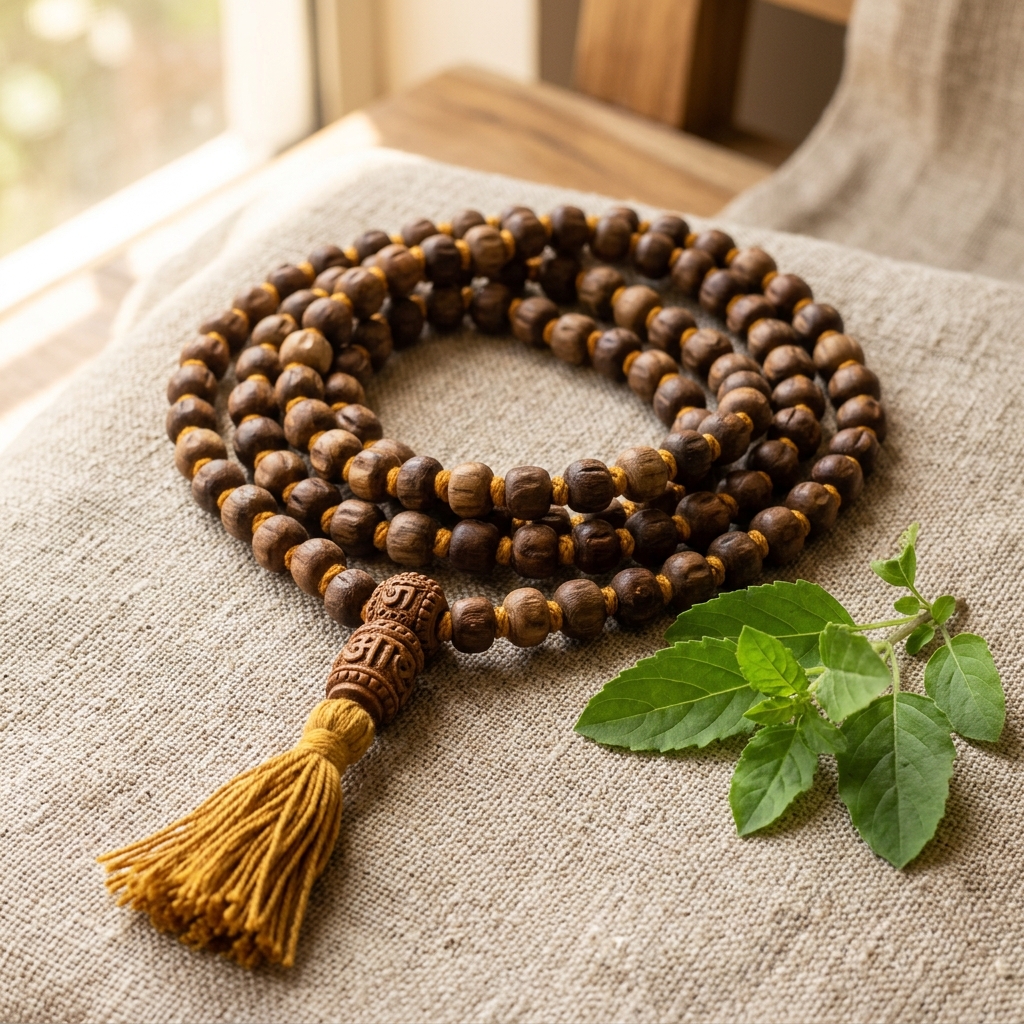 Original Tulsi Japa Mala (108+1 Beads)